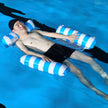 Inflatable Pool Float Lounger – Foldable Striped Floating Row for Adults