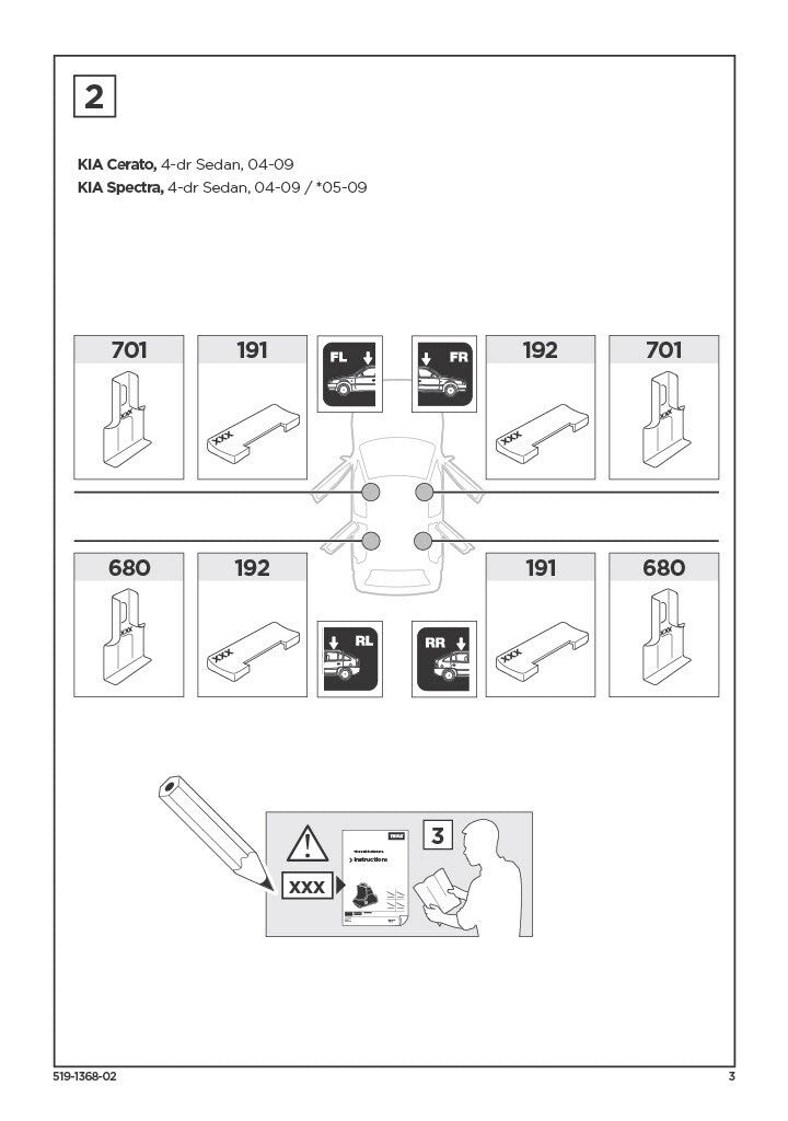 Thule KIT 1368 Fit Kit