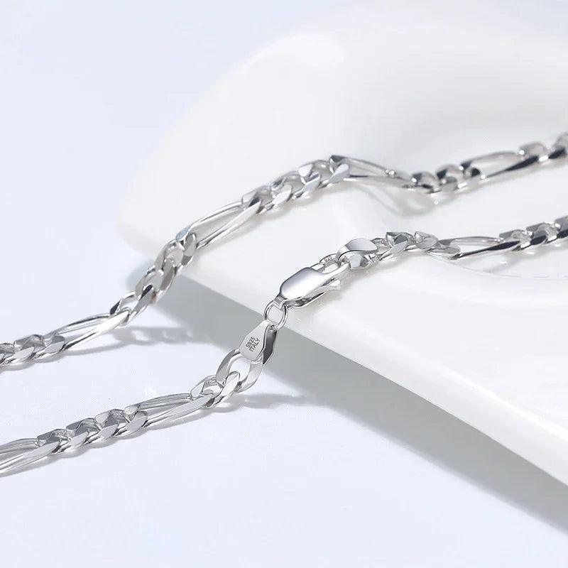 Women's Fashion Sterling Silver Chevron Necklace
