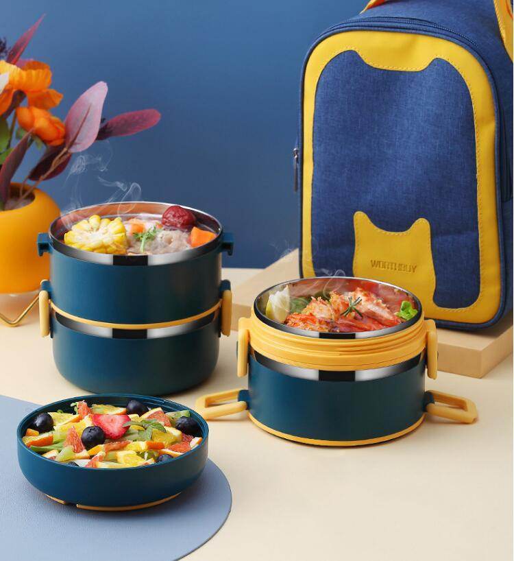 304 Stainless Steel Multi-layer Thermal insulated lunch container