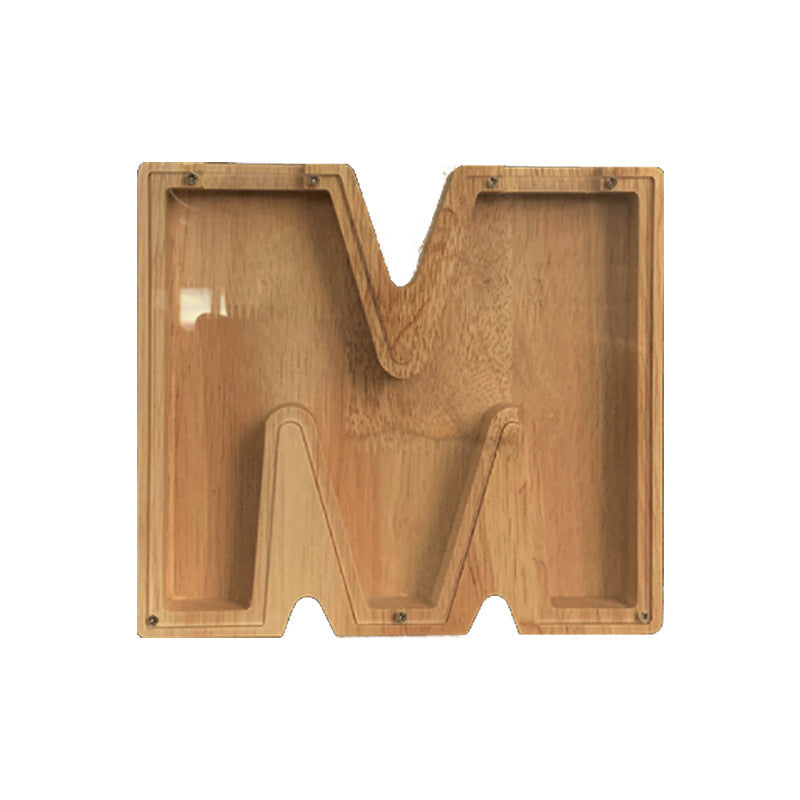 Wooden Animal & Alphabet Piggy Bank – Kids Holiday Gift, A–Z & Animal Styles
