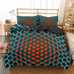 Digital Print Three-piece Bedding Duvet Cover Set