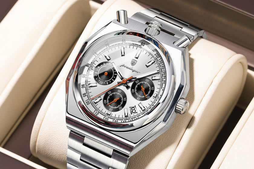 P897 Retro Men's Quartz Watch | Waterproof Luminous Steel Band