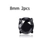 Unisex Zircon Magnetic Ear Clip – No Piercing Rhinestone Stud Earring in 6mm & 8mm