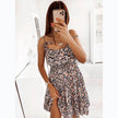 European And American Spring And Summer Small Floral Digital Printing Slip Dress