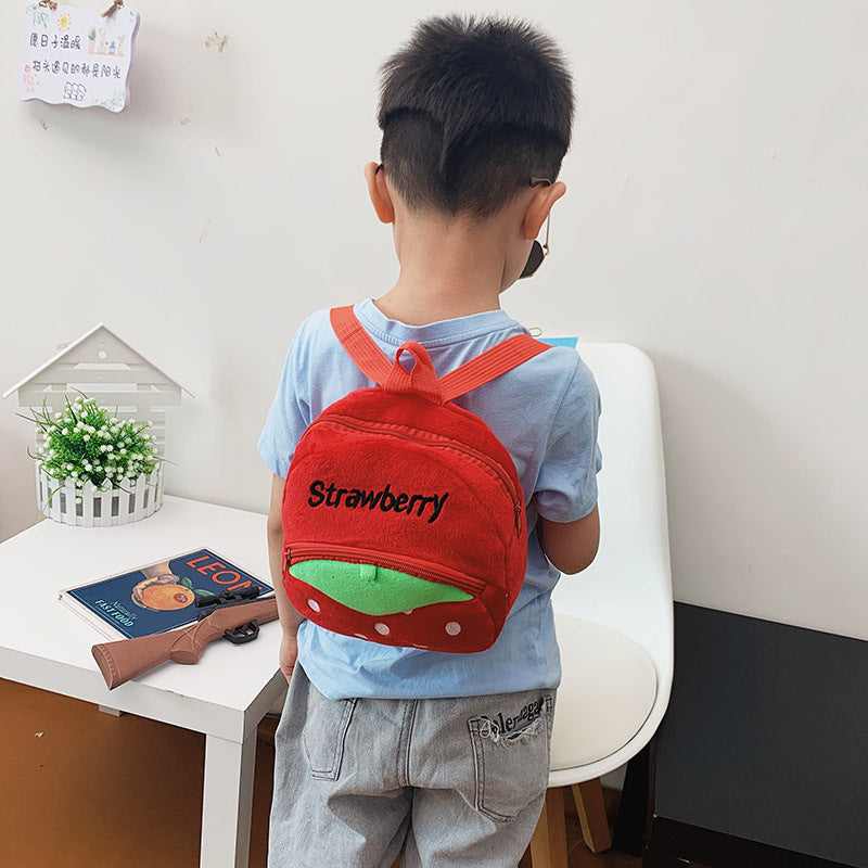 Cute Animal Plush Mini Backpack for Toddlers & Kids – Soft Cartoon School Bag