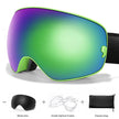 Men's And Women's Anti-fog Card Myopia Glasses Coated Large Spherical Eye Protection Ski Mountaineering Equipment