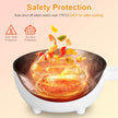 Electric Hot Pot Non-Stick Frying Pan Portable Rapid Noodles Cooker Electric Skillet