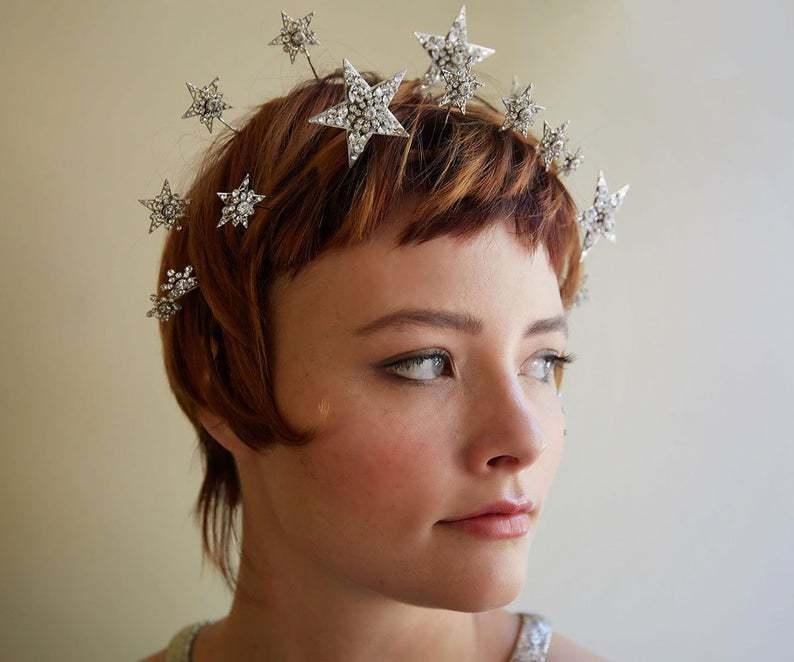 Five Pointed Star Double Row Crown
