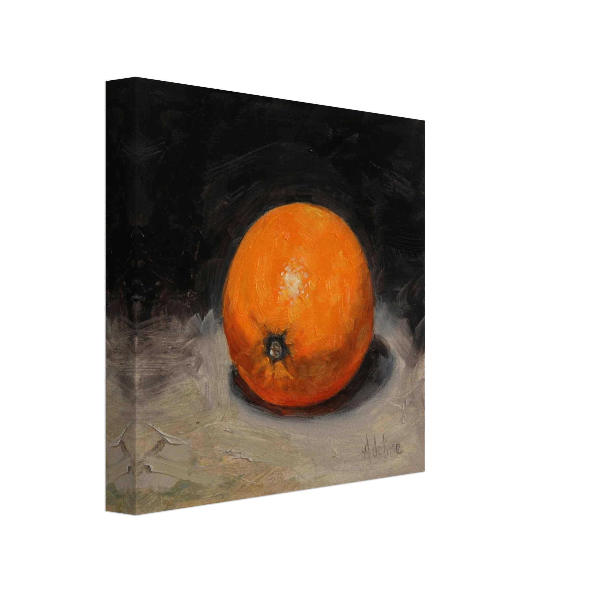Vibrant Orange Canvas Print - Cheerful Fruit Kitchen Décor