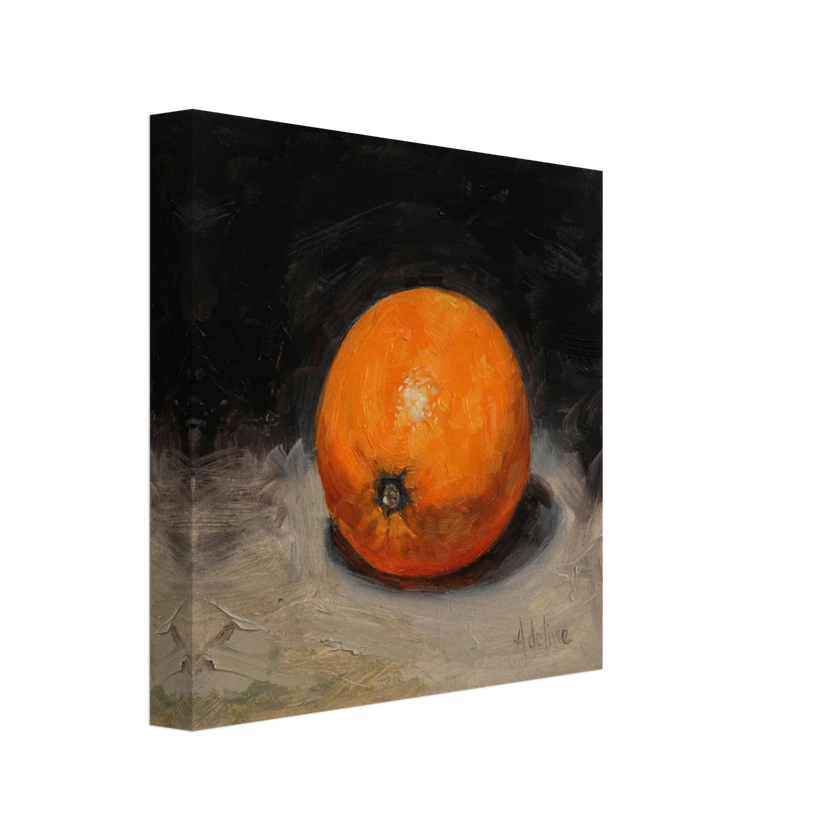 Vibrant Orange Canvas Print - Cheerful Fruit Kitchen Décor