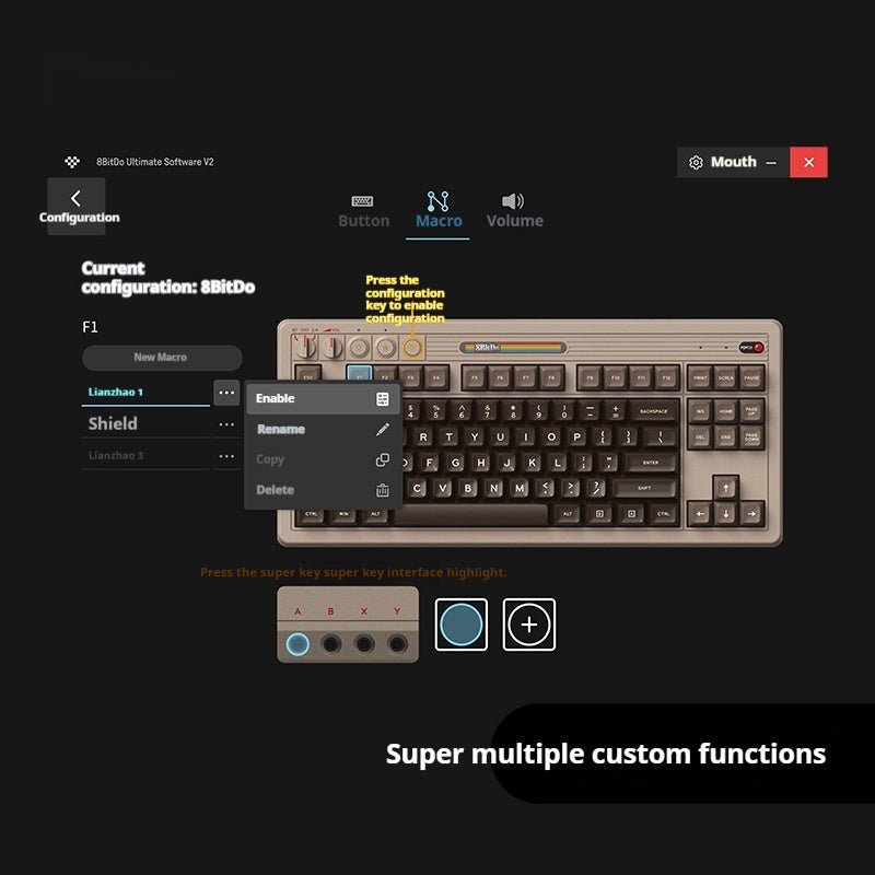Retro Mechanical Gaming Keyboard – Wireless Bluetooth & 2.4G | RGB Backlit | Windows & Android