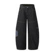 American Style Vintage Stripe Pocket Stitching Machete Baggy Jeans Pant For Men And Women