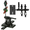 Caboose Industries 103R Operating Ground Throw High-Level Switch Stand w/ Lantern/Targets NIB