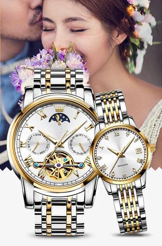 Couple's Automatic Pair Of Mechanical Watches