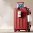 Multifunctional Smart Carry-On Suitcase with USB Port, Cup Holder & Spinner Wheels