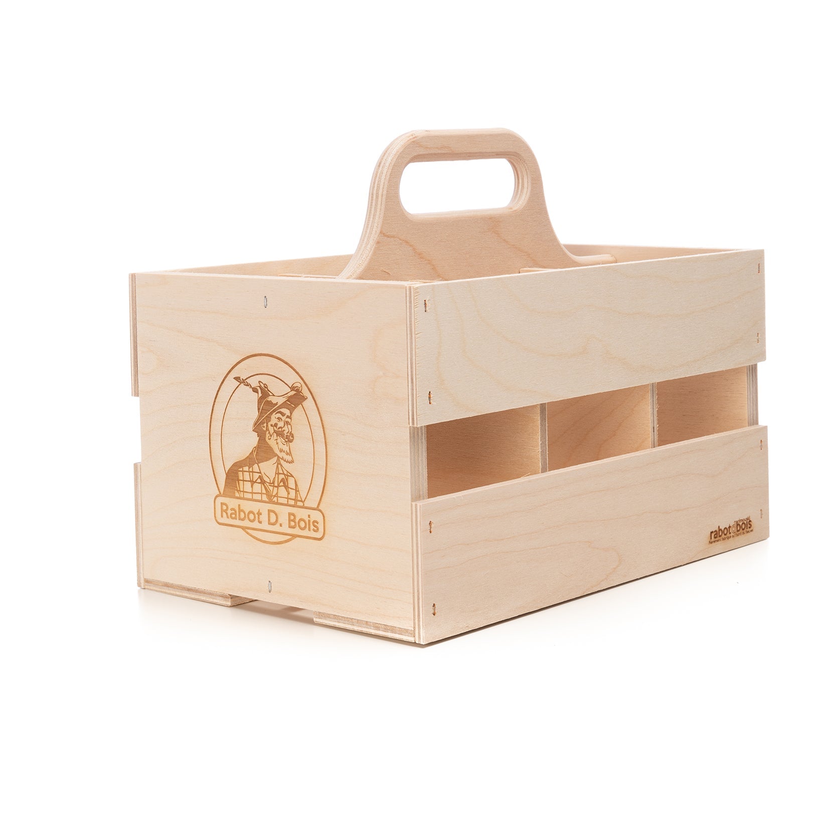 6-Pack - Boîte en bois pour bouteilles et canettes