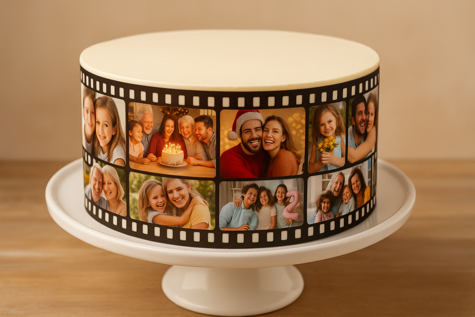 Edible Photo Reel - Custom Memory Strip Cake Toppers