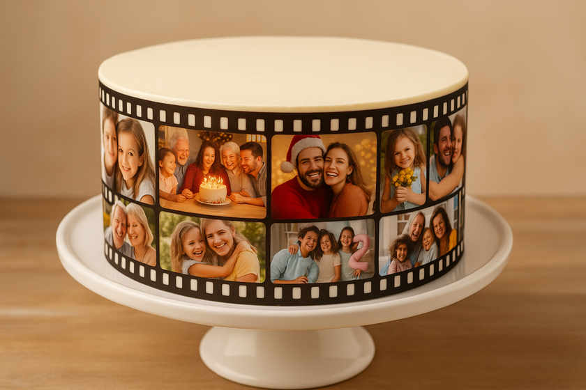 Edible Photo Reel - Custom Memory Strip Cake Toppers
