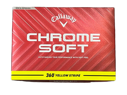 Callaway Chrome Soft 24, rayures jaunes 360°