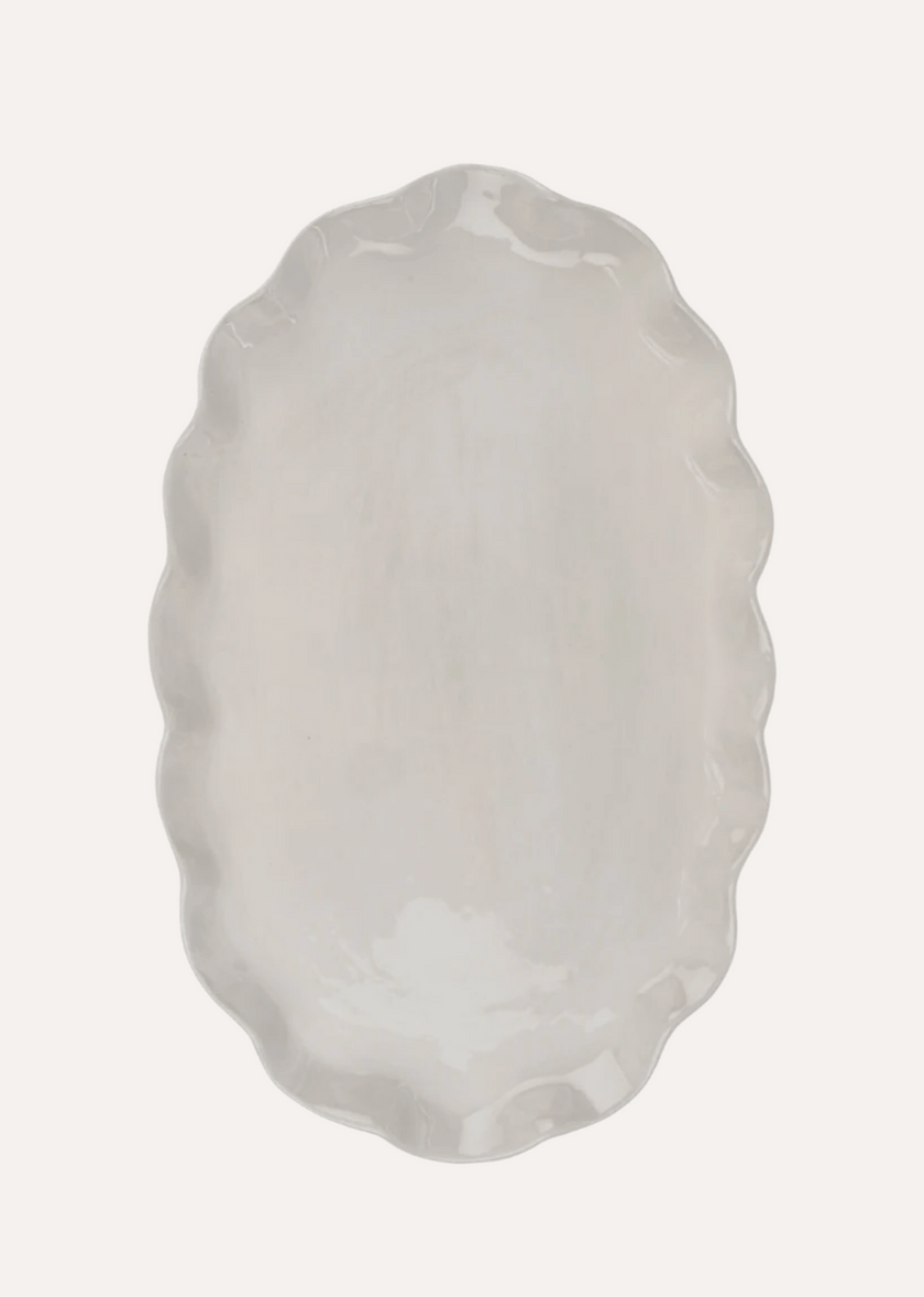 Calypso Scalloped Platter – Set of 2