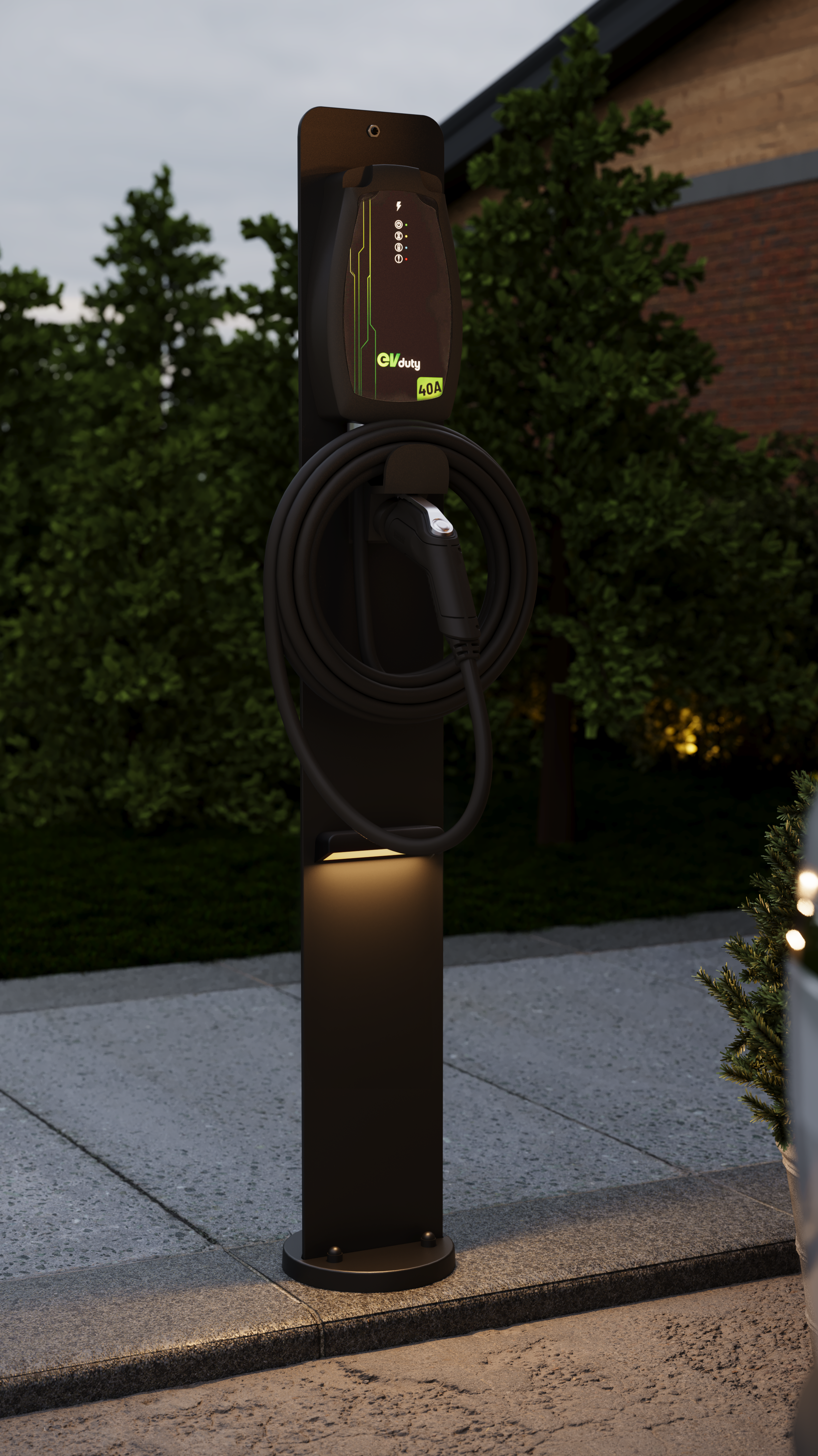 Piédestal Universel EVC SNOC • pour borne de recharge résidentielle de véhicule électrique  • P1