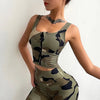 Camouflage Yoga Clothes Vest
