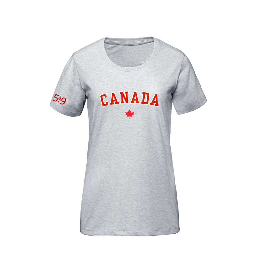 CANADA VARSITY PREMIUM TEE (WOMENS)