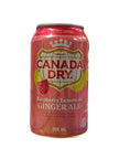 Canada Dry, limonade à la framboise, bière de gingembre, 355 ml