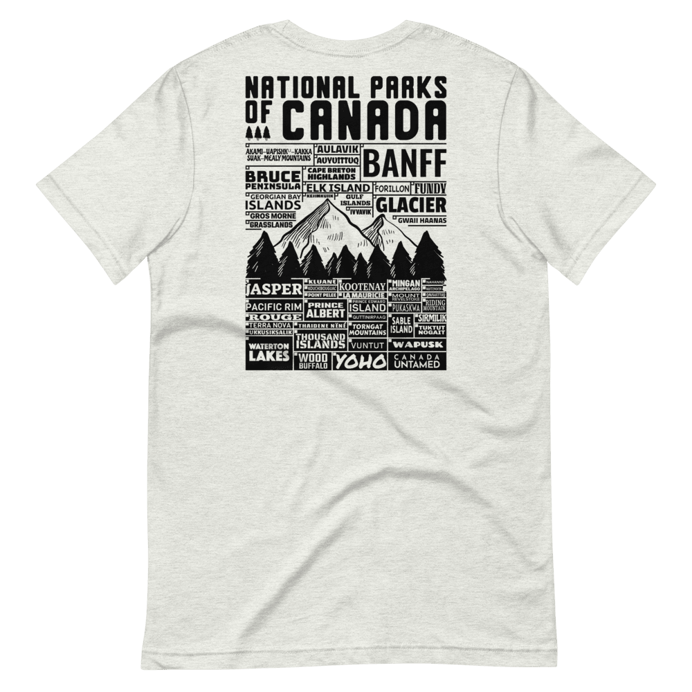 Canada National Parks Checklist Unisex T-Shirt, Canada Parks
