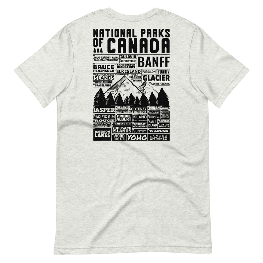 Canada National Parks Checklist Unisex T-Shirt, Canada Parks