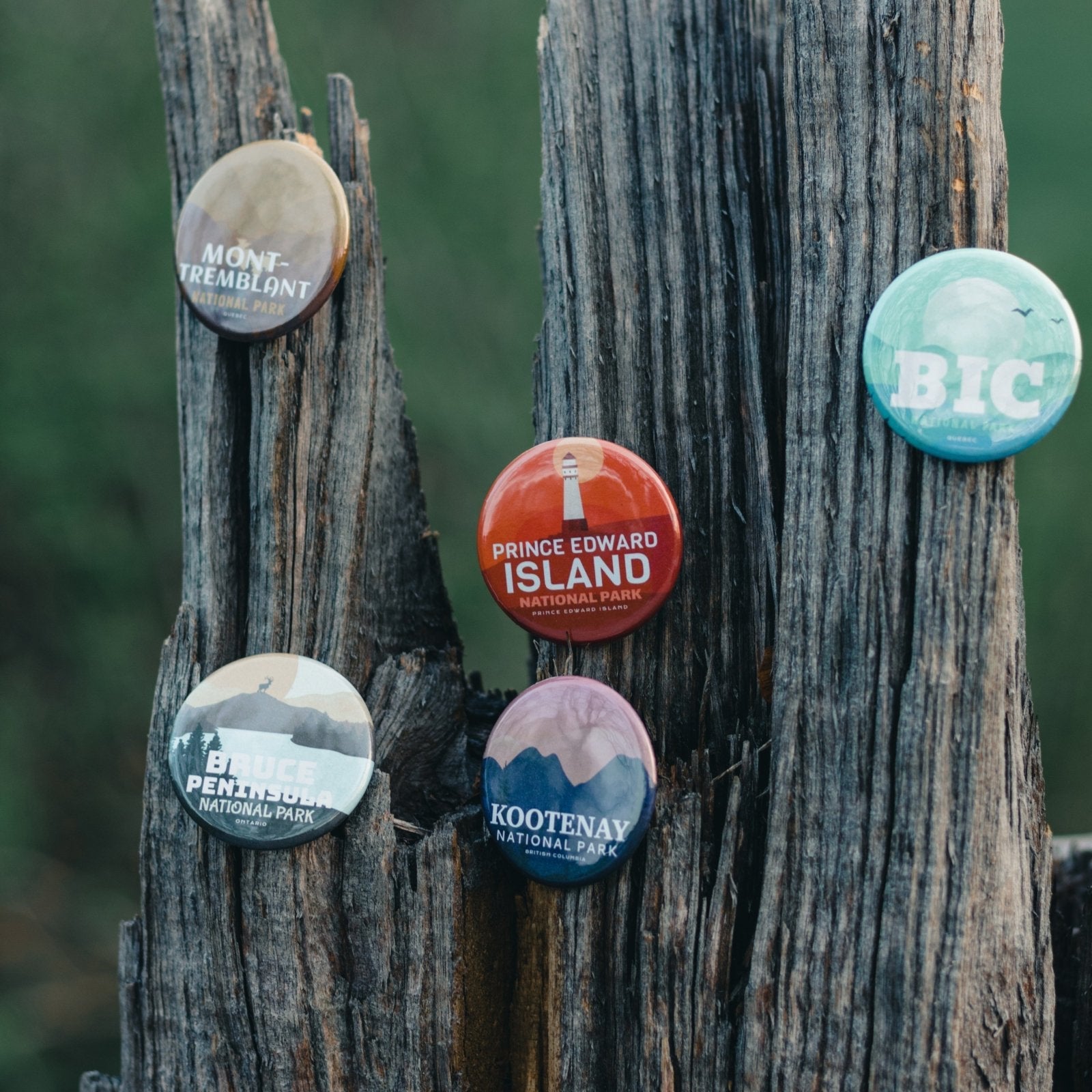 Canada National & Provincial Parks Pinback Buttons, Canada Parks