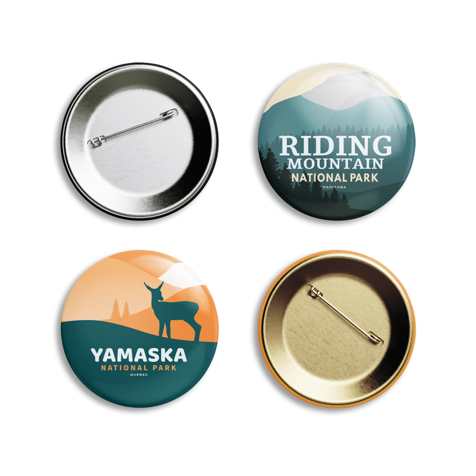 Canada National & Provincial Parks Pinback Buttons, Canada Parks