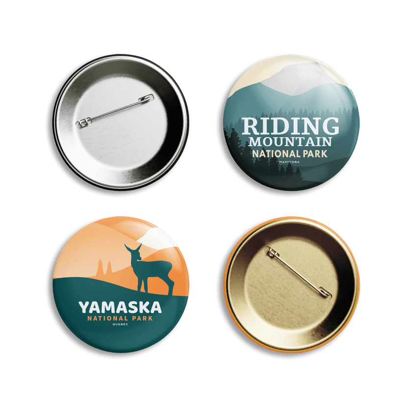 Canada National & Provincial Parks Pinback Buttons, Canada Parks