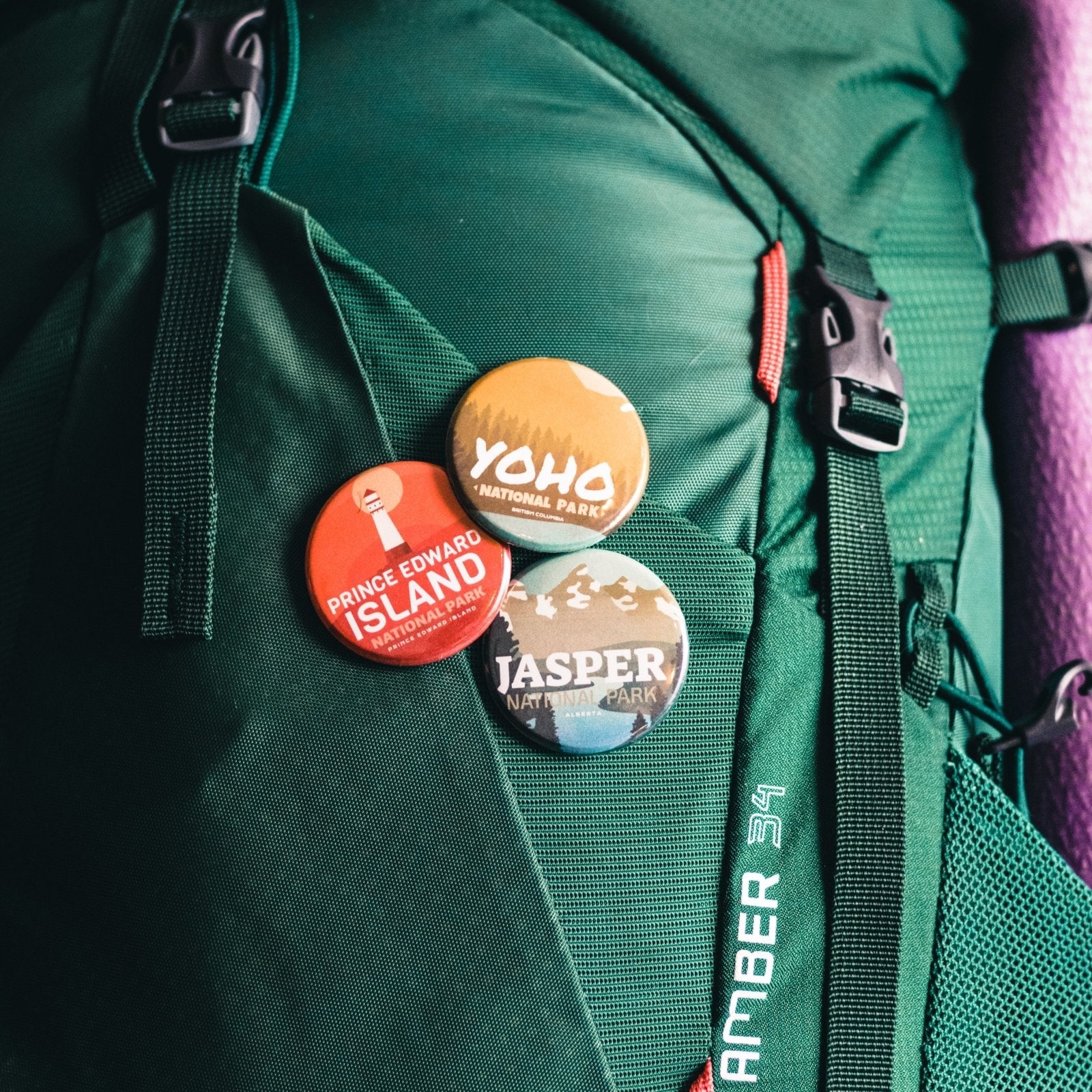 Canada National & Provincial Parks Pinback Buttons, Canada Parks