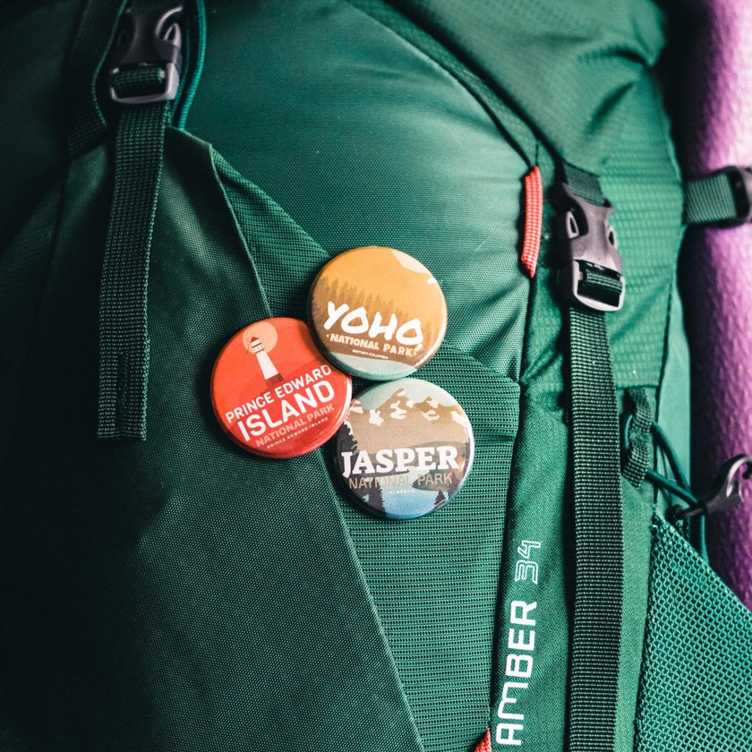 Canada National & Provincial Parks Pinback Buttons, Canada Parks