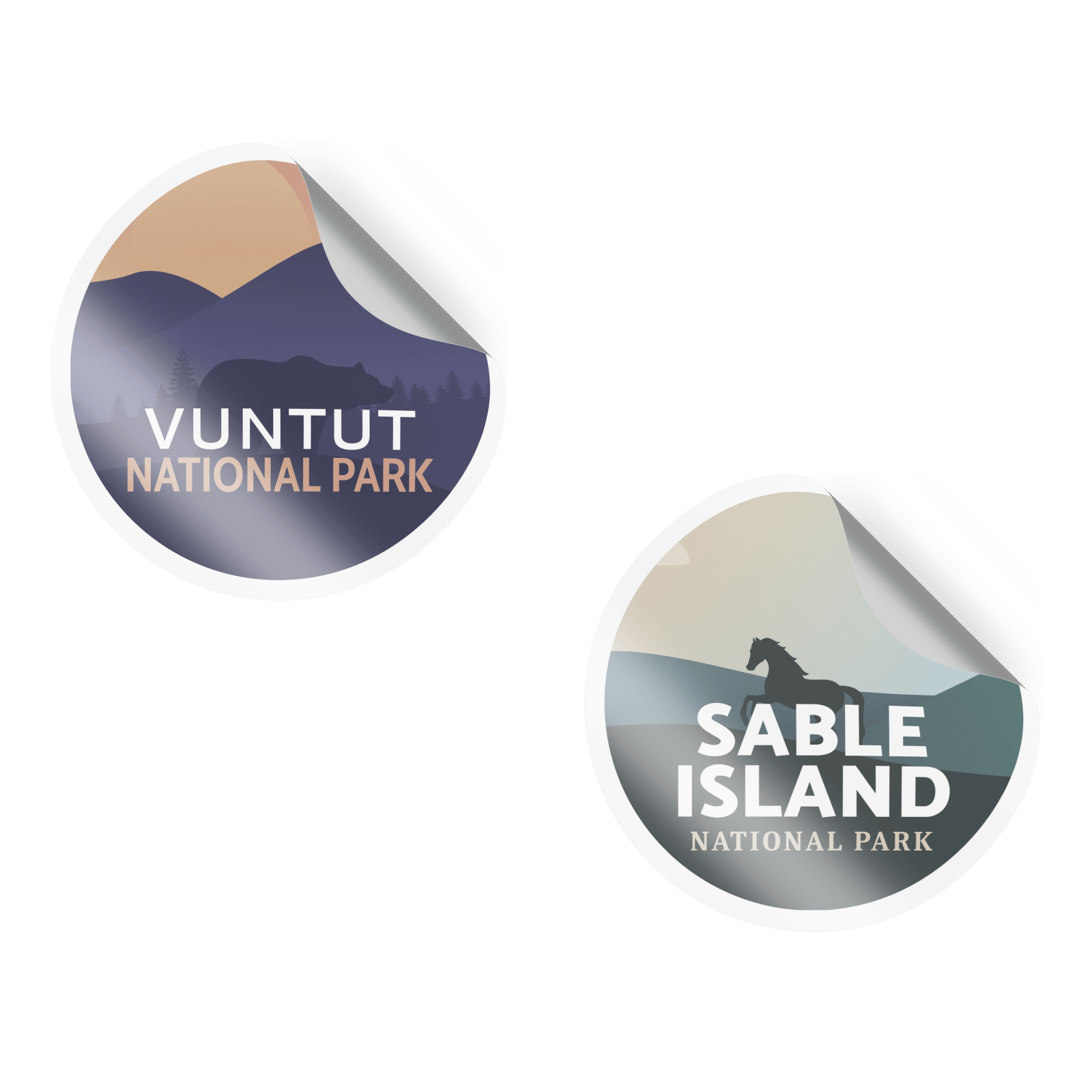 Canada National & Provincial Parks Waterproof Vinyl Stickers, Canada Parks