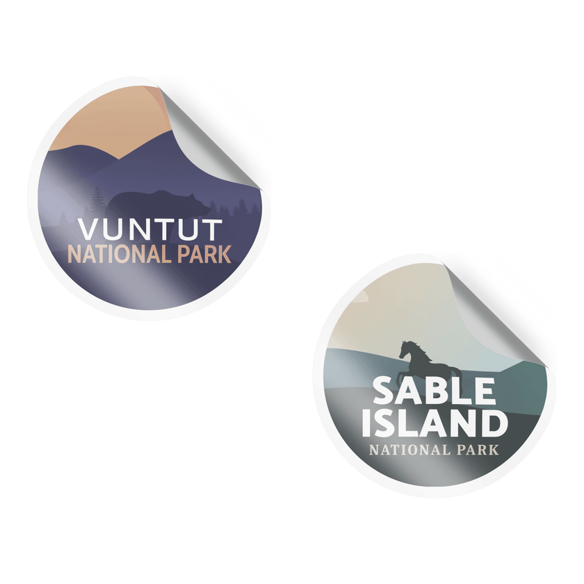 Canada National & Provincial Parks Waterproof Vinyl Stickers, Canada Parks