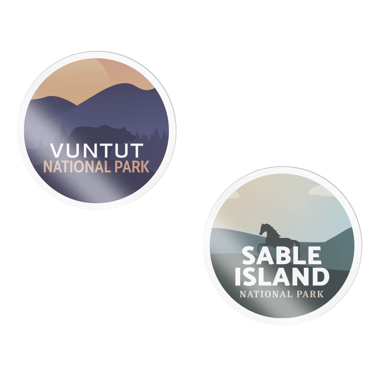 Canada National & Provincial Parks Waterproof Vinyl Stickers, Canada Parks