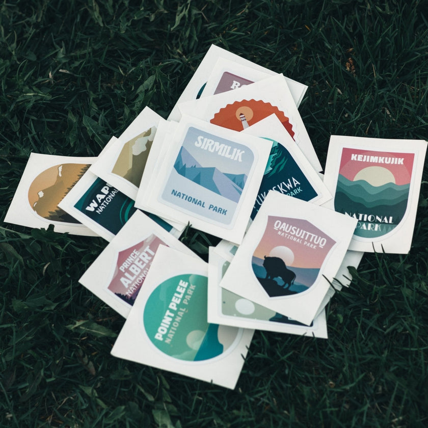 Canada National & Provincial Parks Waterproof Vinyl Stickers, Canada Parks