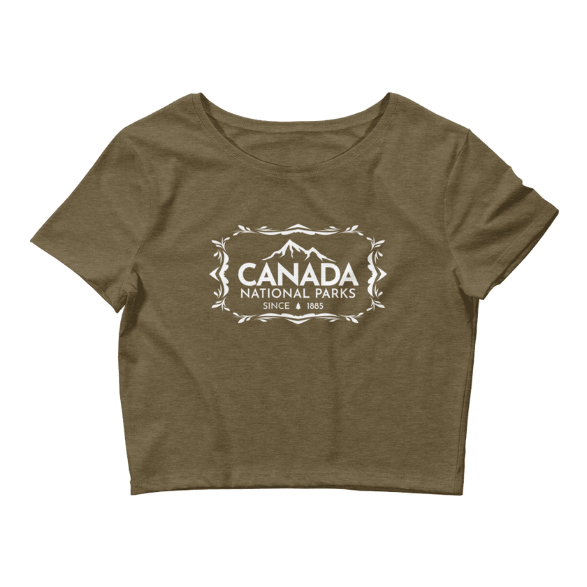 Canada National Parks Women’s Crop Top, Canada Parks