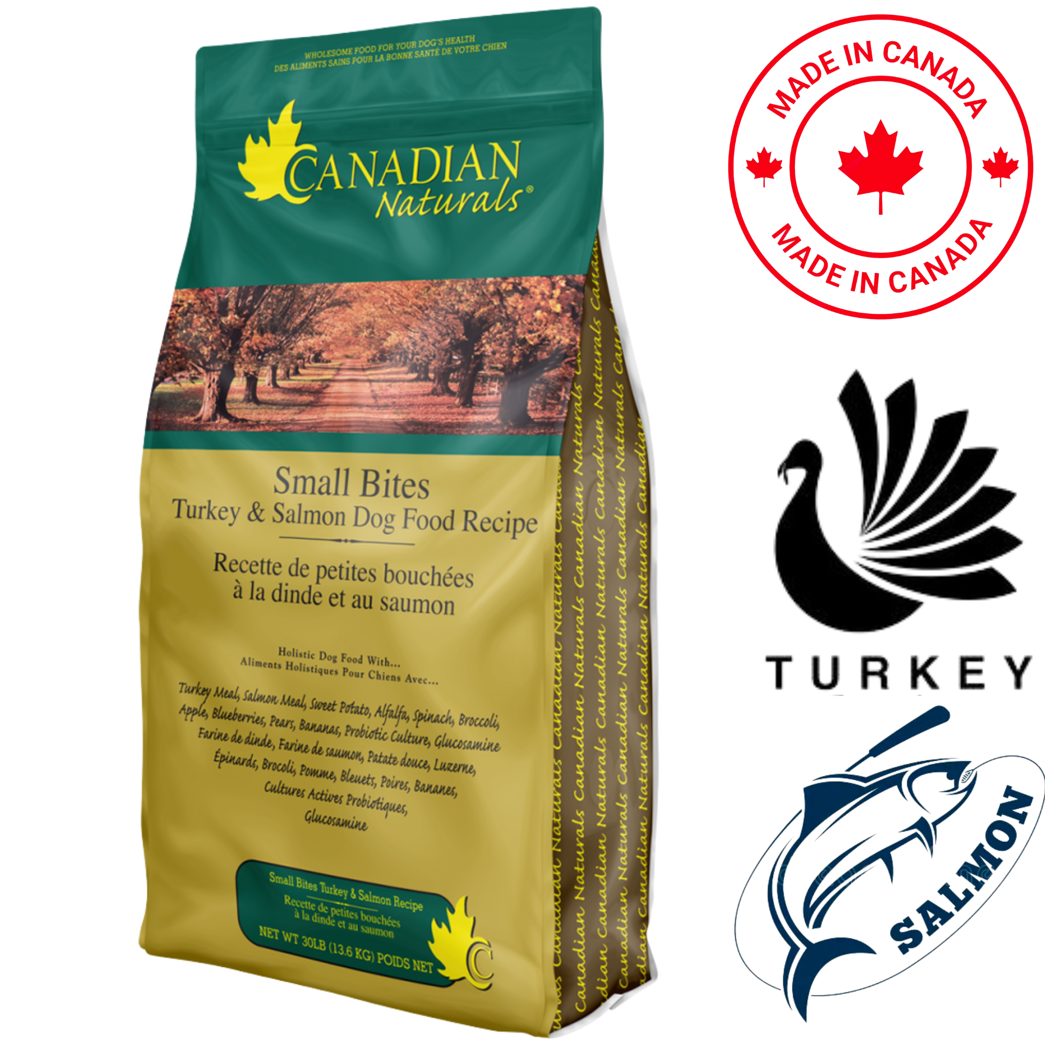Canadian Naturals - Turkey & Salmon Small Breed Dry Dog Food