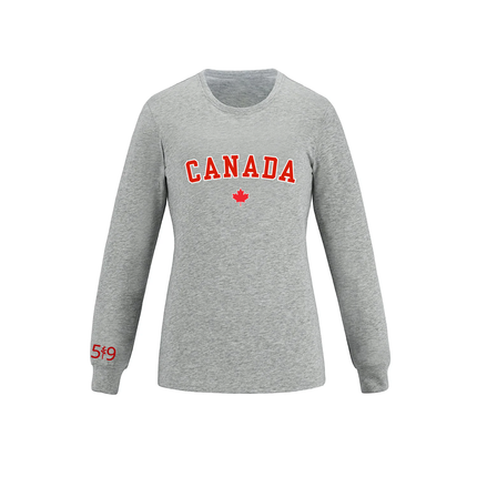 CANADA VARSITY LONG SLEEVE (WOMENS)