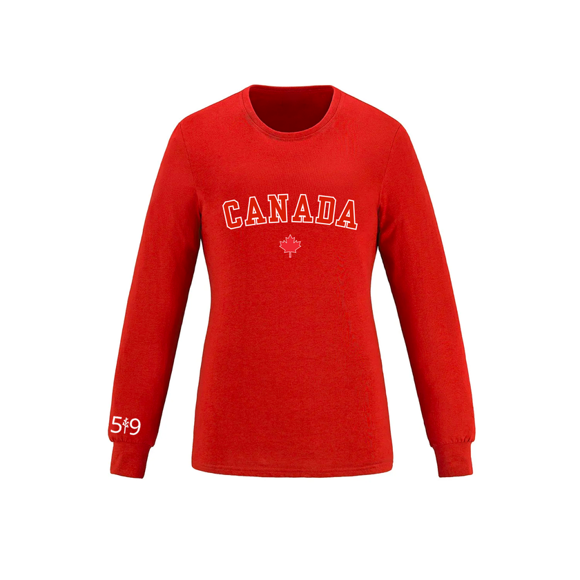 CANADA VARSITY LONG SLEEVE (WOMENS)