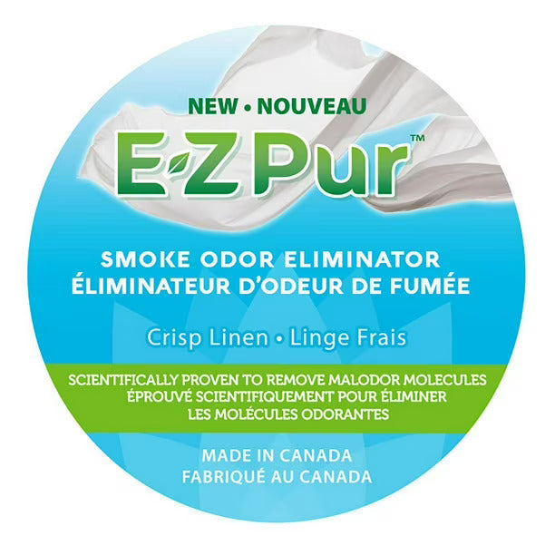 85 g (3oz), Crisp Linen Smoke Odor Eliminating Candle | E-Z Pur