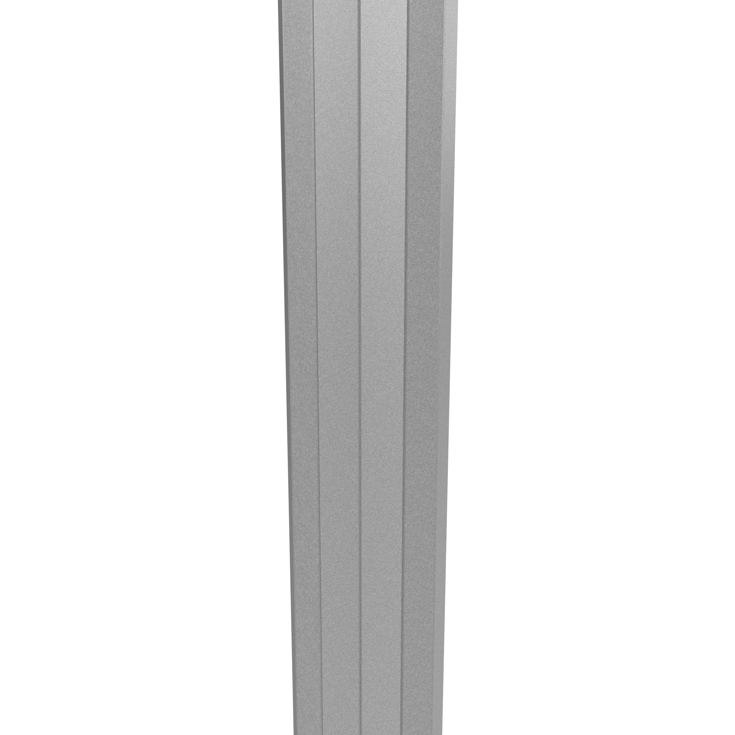Poteau d'aluminium à 12 côtés de 3'' pour enfouissement direct