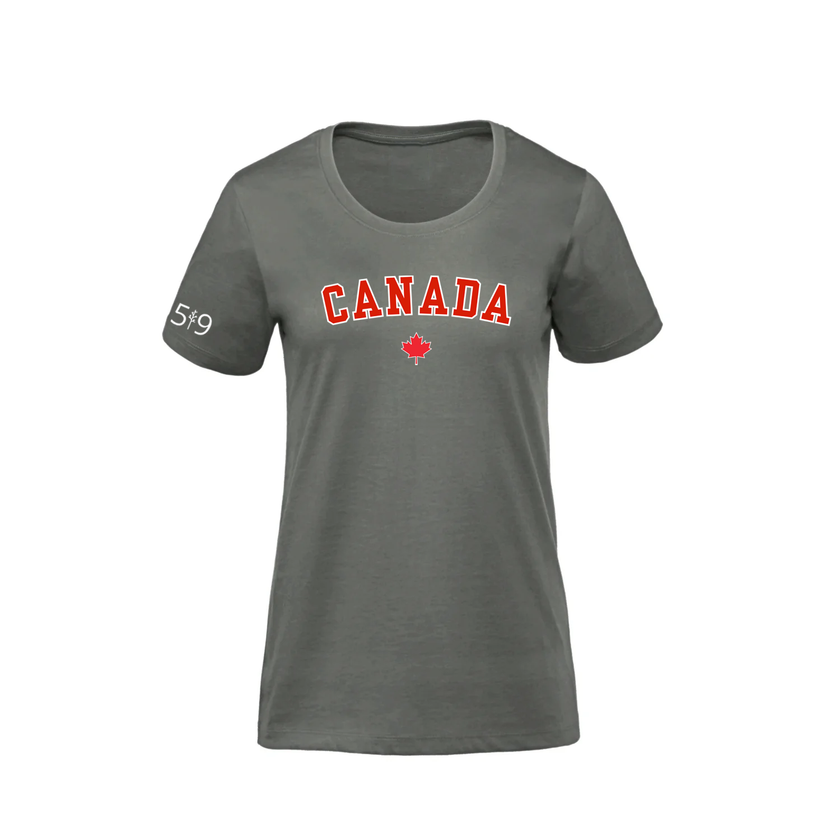CANADA VARSITY PREMIUM TEE (WOMENS)