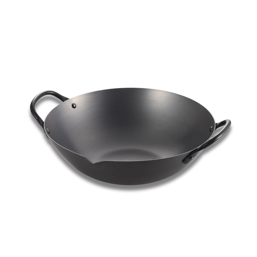 Yoshikawa Cook-Pal Ren Series 36 cm Guangdong Wok – Nitrided Carbon Steel