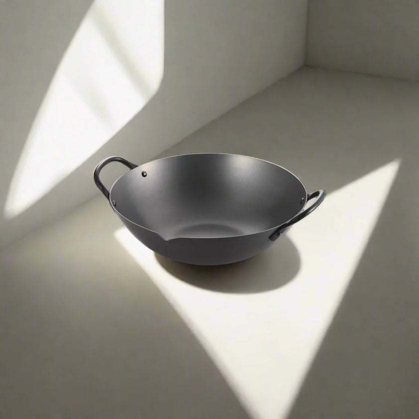 Yoshikawa Cook-Pal Ren Series 36 cm Guangdong Wok – Nitrided Carbon Steel