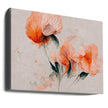 Wall art Filigree Coral Flowers